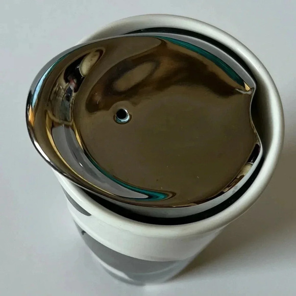 Starbucks 2014 Ceramic Black & White Polka Dot 10oz Travel Tumbler - Picture 3 of 7